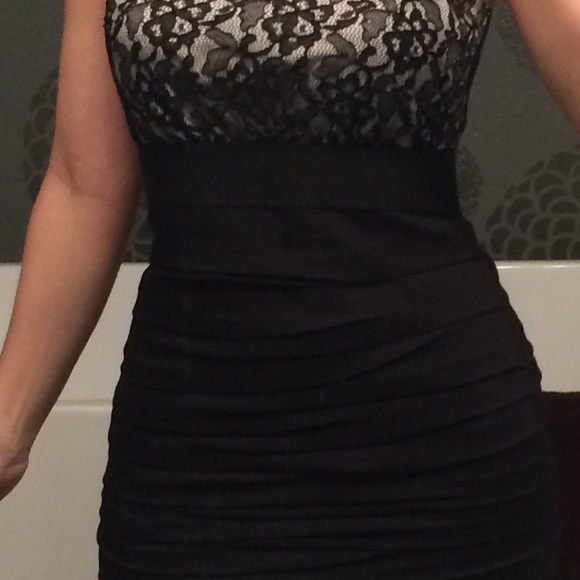 Express Black Lace Cocktail Dress - Picture 6 of 6